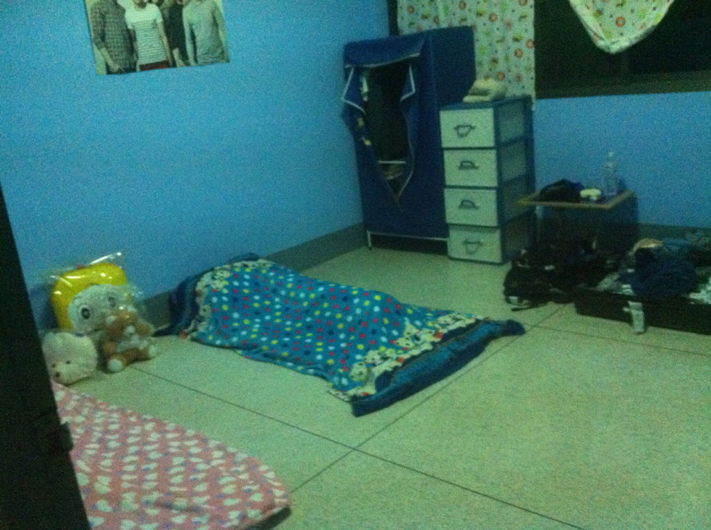 Meens und mein Schlafraum (noch unordentlich) 