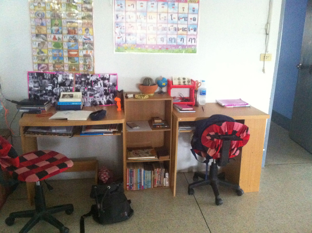 Unsere Schreibtische zuhause