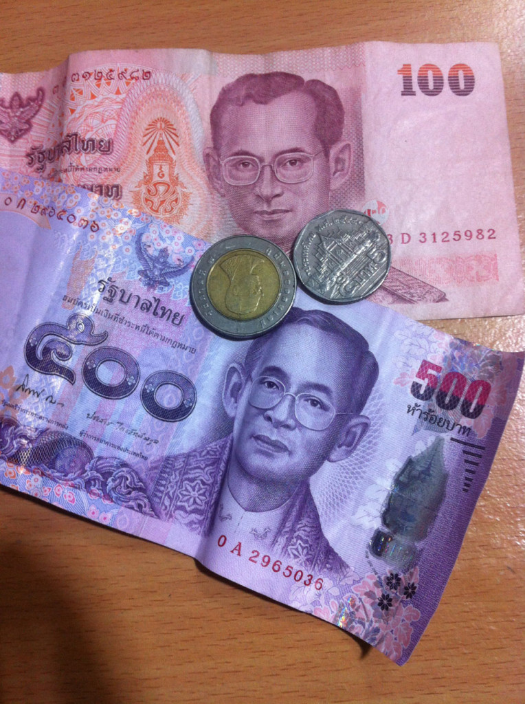 Baht, die thailändische Währung.